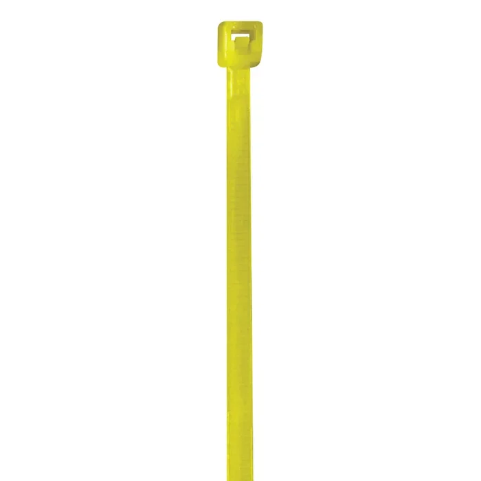 8″ (40 lb Tensile) Fluorescent Yellow Cable Ties 1000/Case