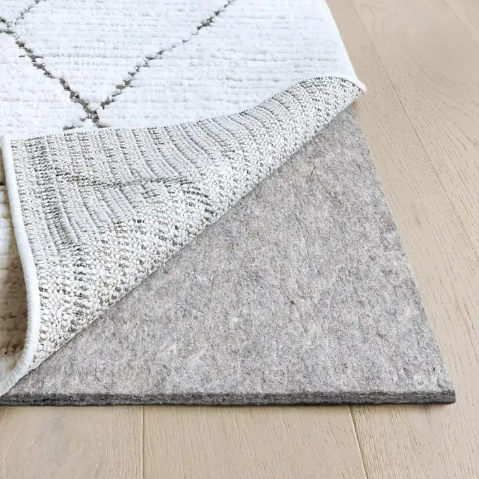 Essentials 4 ft. 10 in. x 7 ft. 10 in. Non-Slip Dual Surface Felt + Rubber 3/8 in. Thick Rug Pad