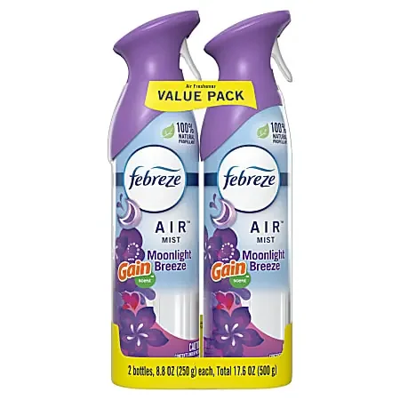 Febreze® AIR Freshener, Gain Moonlight Breeze, 8.8 Oz, Pack Of 2