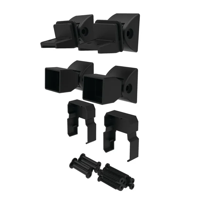 Freedom 6.438-in x 3.313-in VersaRail Matte Black Aluminum Stair Connector